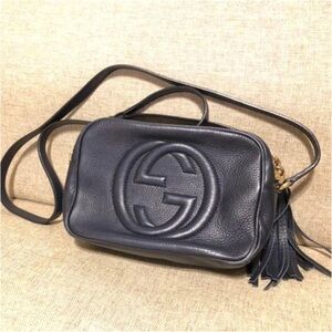 Gucci Black Leather Crossbody Bag